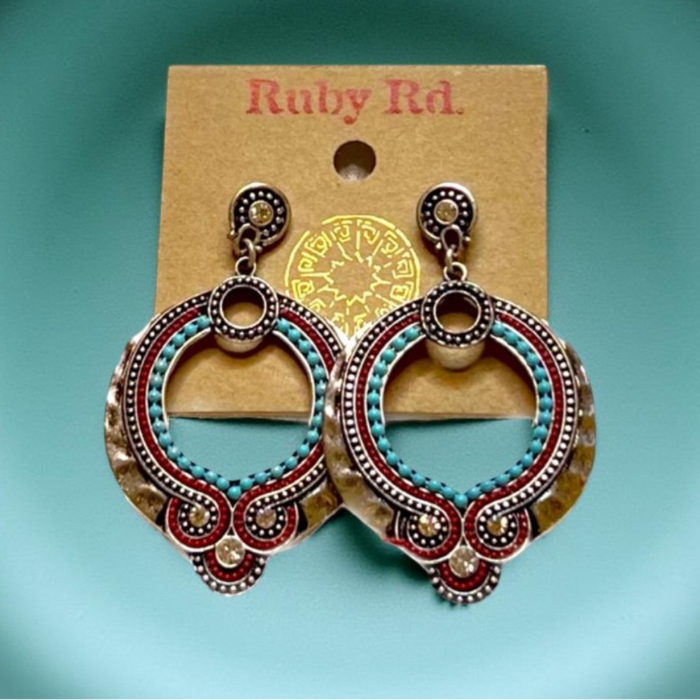 Country western Earrings made by Ruby Rd. NWT